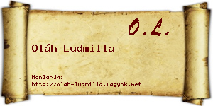 Oláh Ludmilla névjegykártya