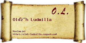Oláh Ludmilla névjegykártya